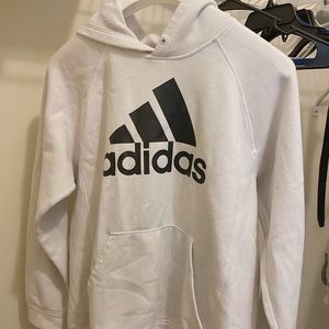 White Adidas Oversized Hoodie